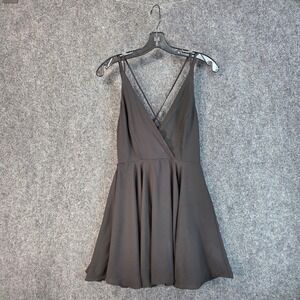 Kimchi Blue Criss Cross Back Skater Mini Dress Womens Small V-Neck Fit & Flare